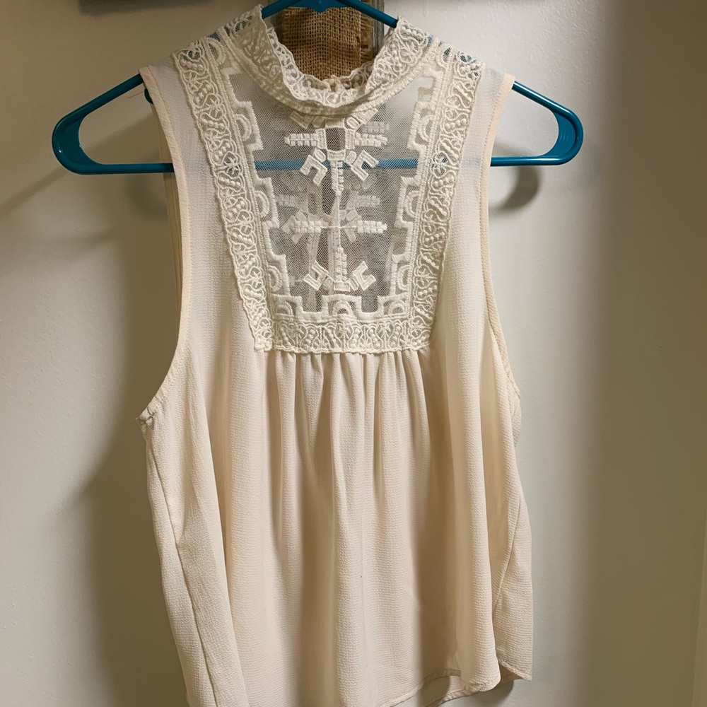 Cream Blouse
